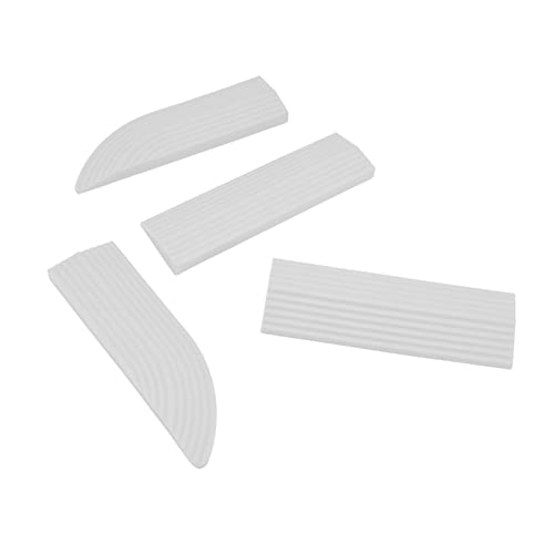 EBTOOLS 4pcs Gummi -Tür -Schwellenschwellenstreifen für Rollstühle, Kehrer und Roller Nicht Rutsch, Montage, Grau (WHITE) von EBTOOLS