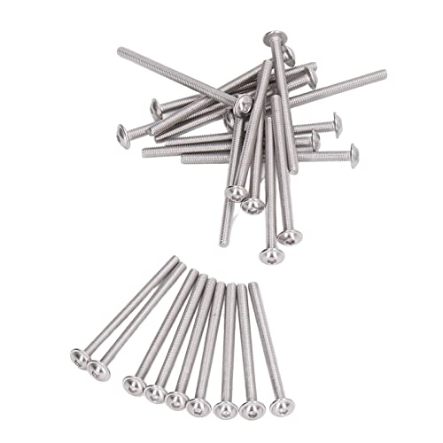 EBTOOLS 50pcs Edelstahl -70 Flanschkop -Hex Sockelschrauben Kit M3x40 Mm für Holz und Feuchte Umgebungen (M3*40MM) von EBTOOLS