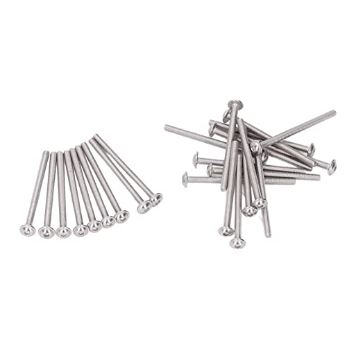 EBTOOLS 50pcs Edelstahl -70 Flanschkop -Hex Sockelschrauben Kit M3x40 Mm für Holz und Feuchte Umgebungen (M3*45MM) von EBTOOLS
