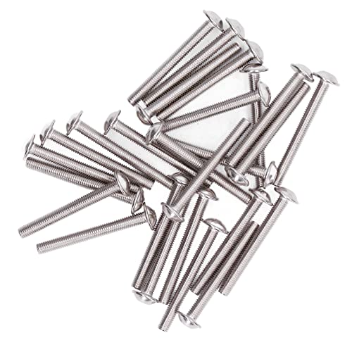 EBTOOLS 50pcs Edelstahl -70 Flanschkop -Hex Sockelschrauben Kit M3x40 Mm für Holz und Feuchte Umgebungen (M5*40MM) von EBTOOLS