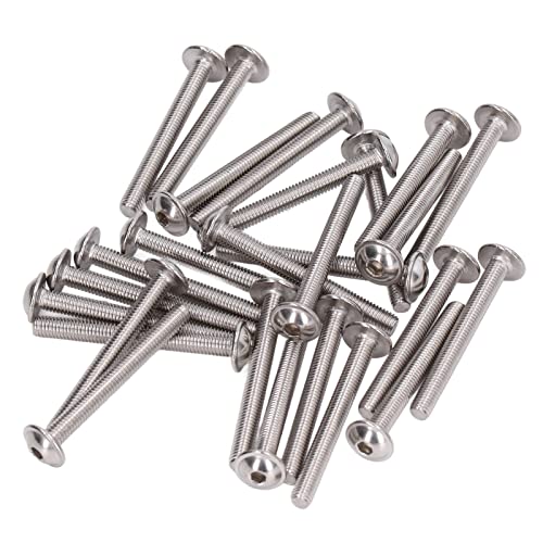 EBTOOLS 50pcs Edelstahl -70 Flanschkop -Hex Sockelschrauben Kit M3x40 Mm für Holz und Feuchte Umgebungen (M5*45MM) von EBTOOLS