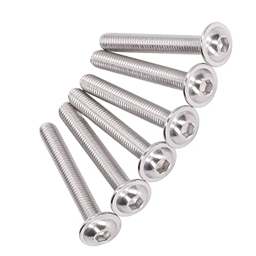 EBTOOLS 50pcs Edelstahl -70 Flanschkop -Hex Sockelschrauben Kit M3x40 Mm für Holz und Feuchte Umgebungen (M6*40MM) von EBTOOLS