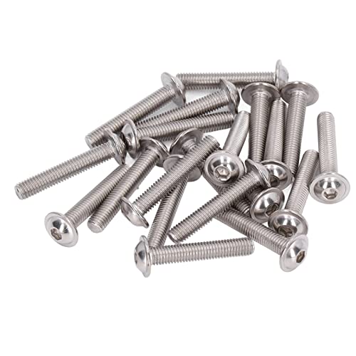 EBTOOLS 50pcs Edelstahl -70 Flanschkop -Hex Sockelschrauben Kit M3x40 Mm für Holz und Feuchte Umgebungen (M8*45MM) von EBTOOLS