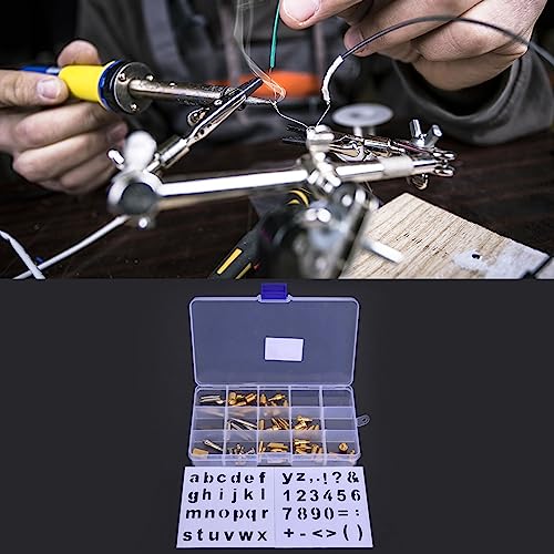 EBTOOLS 56pcs Holzbrennstift -Tippset mit Schablonen, Vielseitigem Löt- und Gravur Werkzeug Kit für Handwerks und Hobbyprojekte (57 Pyroskopstücke) von EBTOOLS
