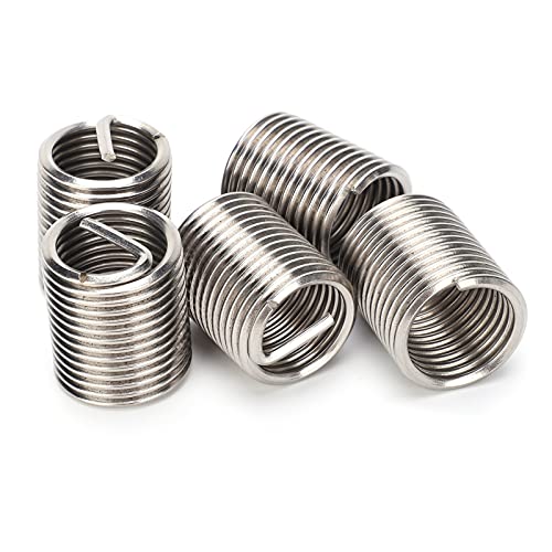 EBTOOLS 5pcs Hochfeste Gewindeeinsätze Zur Reparatur von Edelstahldrahtverschluss M24x3x2D - und Zoll Kompatibel von EBTOOLS