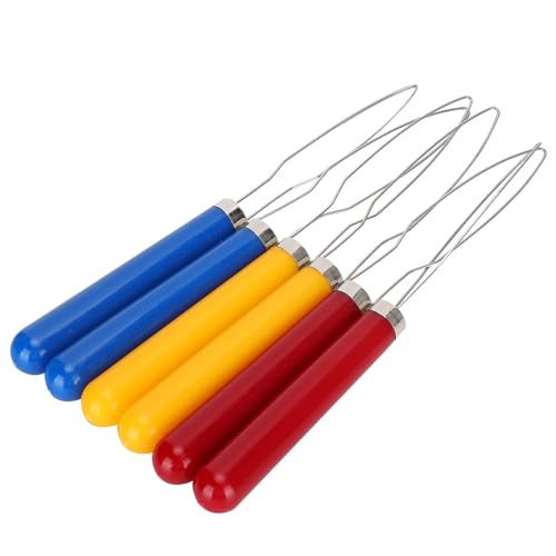 EBTOOLS 6PCS Drahtknopf Haken Zipper -Pull -Assist Werkzeug für DIY Näh und Stickprojekte 【Set von 6】 von EBTOOLS