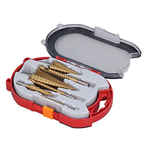 EBTOOLS 6pcs Hochgeschwindigkeitsstahl-Stiefmaschinen-Bohrer mit X-Typ-Design für Metall und Holz-plattiert Runde Schaft von EBTOOLS