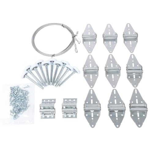 EBTOOLS 8-9x7 Garagentor -Tuning Kit - Edelstahl und Nylonwalzen für überlegene Leistung mit Scharnieren, Oberklassen und 2650 mm Drahtseil EBTOOLS 8-9x7 Garagentor -Tuning Kit - Edelstahl und Nylonwalzen für überlegene Leistung mit Scharnieren, Oberklassen und 2650 mm Drahtseil von EBTOOLS