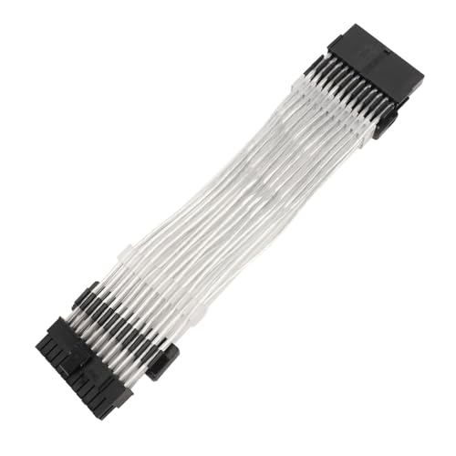 EBTOOLS ARGB GPU Netzteilverlängerungskabel 24 Pin Bis 24 Pin Bright Dual LED -Synchronisation mit 16 Millionen Farben Weiß (Black) von EBTOOLS