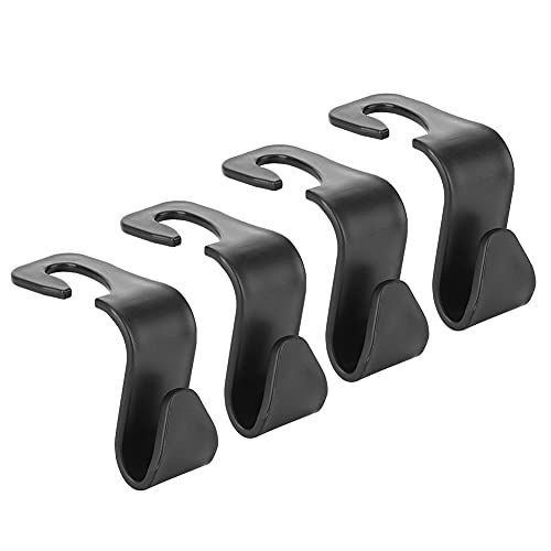 EBTOOLS Autositz Organizer-Autohaken Schwarz, Mehrzweck-Auto-Innensitzlehnenhakenhalter Fahrzeugkopfstütze Gepäckträgerhalter Hinten(Schwarz) von EBTOOLS