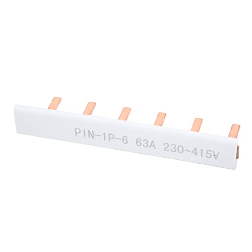 EBTOOLS Circuit Breaker Buss Bar Terminal Block Reines Kupfer mit PVC -Schale für Schulen, Krankenhäuser, Hotels und Heimnutzung - 6 Kanal (6 Wege) von EBTOOLS