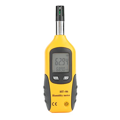EBTOOLS Digitale Luftfeuchtigkeit Hygrometer mit Nassbirne/ -Punkt -Temperaturmessung und LCD Anzeige für den Professionellen Gebrauch von EBTOOLS