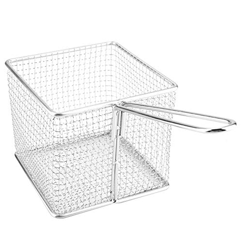 EBTOOLS Edelstahl -Fry Fry Basket - Duty Food Präsentationsieb für Pommes, Zwiebelringe, Garnelen Kochwerkzeug für Zuhause und Restaurant von EBTOOLS
