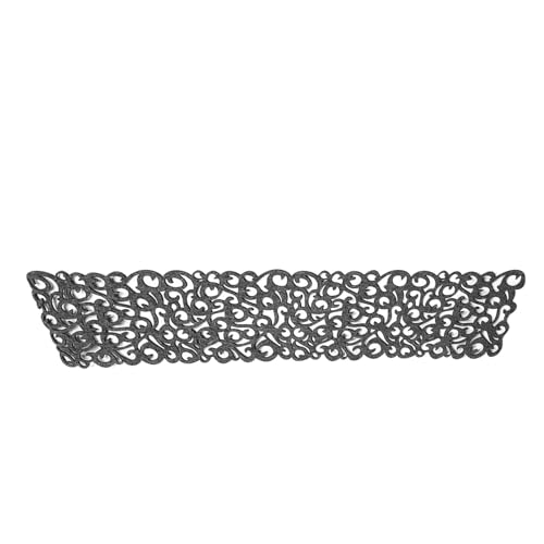 EBTOOLS Elegantes Hellblaues Filztisch Runner Placemat mit Blumengestaltung - Haushaltsdekor für Esstische (dunkelgrau) von EBTOOLS