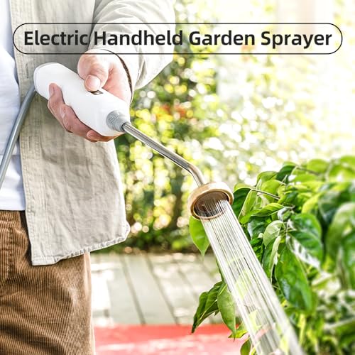 EBTOOLS Elektrische Edelstahl-Wasserwäsche mit Spray, Ergonomisch 11-19-Zoll-Sprühgerät und 9,8-Fuß-Schlauch für die Gartenarbeit (Typ 1) von EBTOOLS
