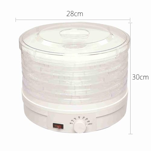 EBTOOLS Elektrischer 5-Tier-Lebensmittel-Dehydrator mit Thermostat Zum Erstellen von Snacks Wie Rindfleisch und Getrocknete Früchte von EBTOOLS