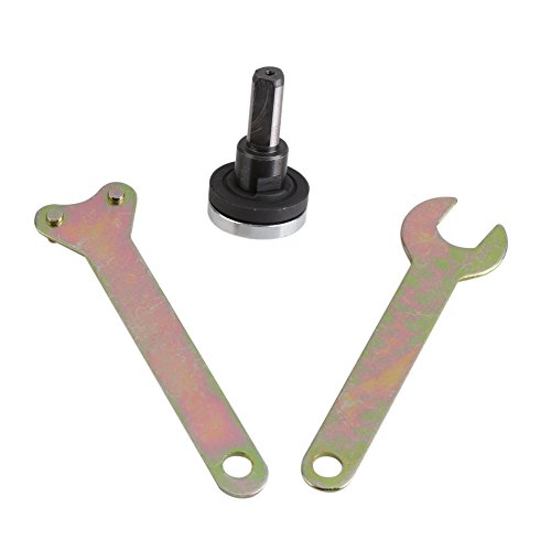 EBTOOLS Elektrischer Winkelmühle Flanschverriegelung Innen- und Außenmuttern mit 6 -mm Schraubenschlüssel Set Zum Polieren und Schneiden (5-teiligen Set um 10-mm-Durchmesser umwandeln) von EBTOOLS
