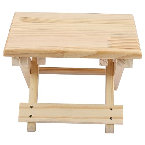 EBTOOLS Faltbares Holz Kleine Bank mit Ergonomischem Design für den Außen- und Heimgebrauch - Stilvoll und Sie Können Sich Darauf Verlassen von EBTOOLS