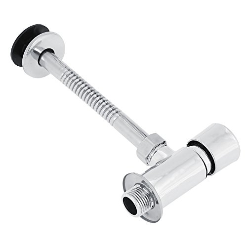 EBTOOLS Freiliegendes Urinal-Spülventil, an der Wand Montiertes Toilettenspülventil, Druckknopftyp, Zinklegierung, Verchromt, für Zuhause, Büro, Schule, Hotel, DN15 / 20MM von EBTOOLS