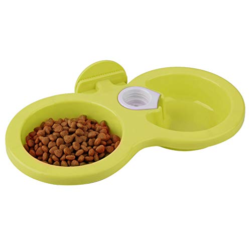 EBTOOLS Hängende Doppelschüssel -Haustierfutter für Hundekatze, Lebensmittelspender für Kiste - Safe & Praktische Design () (Green) von EBTOOLS