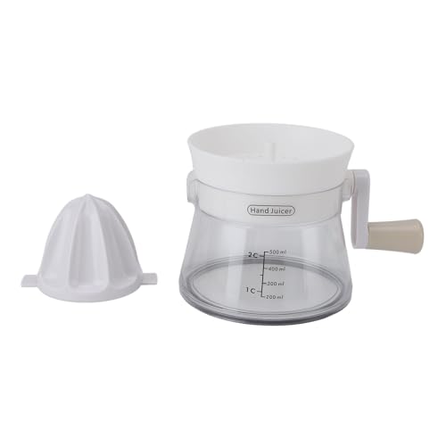 EBTOOLS Handheld Manual Citrus Juicer - Tragbarer Squeezer für Zitrone & Orange - Kompakter Haushaltsextraktor in Grün (WHITE) von EBTOOLS