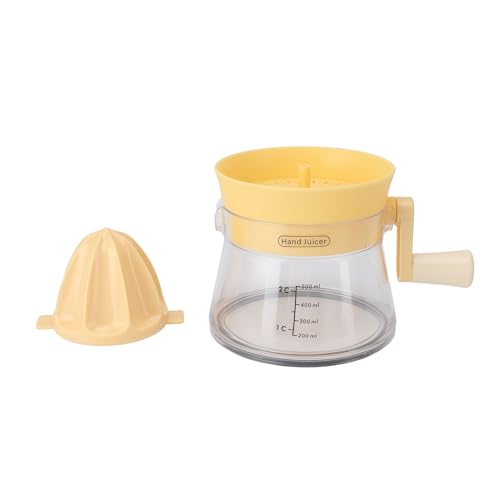 EBTOOLS Handheld Manual Citrus Juicer - Tragbarer Squeezer für Zitrone & Orange - Kompakter Haushaltsextraktor in Grün (YELLOW) von EBTOOLS