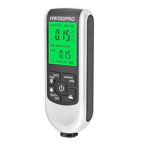 EBTOOLS High 0-2000um LCD Digitale Beschichtungsdicke mit Multi-Mode-Funktionalität für eine Genaue Messung der Automobilfarbe (WHITE) von EBTOOLS