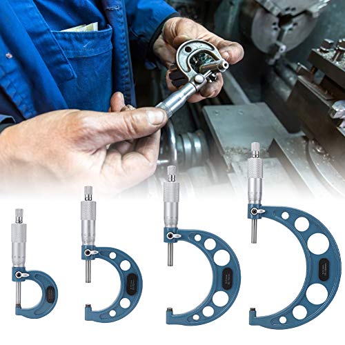 EBTOOLS High 4PCS-Mikrometer-Werkzeug-Set 0-100 Mm Außerhalb des Außendurchmessers mit Kalibrierungsstange und Speicherbox von EBTOOLS