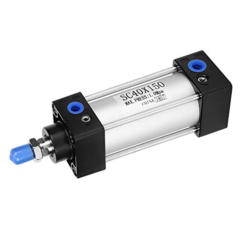 EBTOOLS Hochwertiger Pneumatischer Zylinder-Doppel-Acting-SC40-Aluminium-Legierungskomponenten für Verstärkte Effizienz und Haltbarkeit (SC40X150) von EBTOOLS