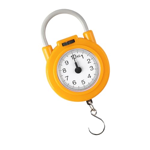 EBTOOLS Hohe Genauigkeit Handheld Küchenskala Tragbare Federskala 22 Pfund Kapazität Leichtes Lebensmittel mit Eisenhaken, Ideal Zum Kochen und Backen, Blau, Blau (YELLOW) von EBTOOLS