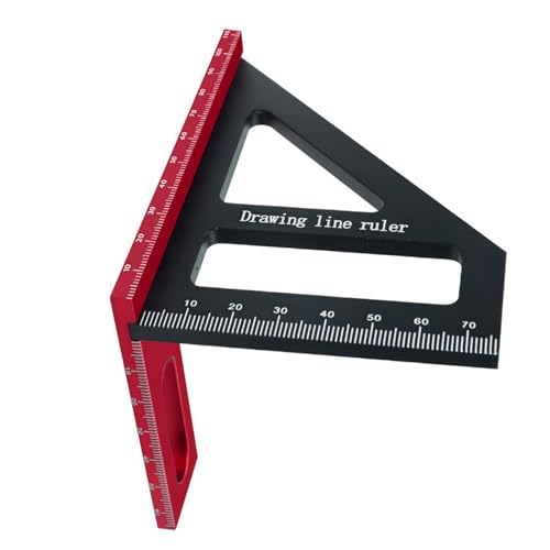 EBTOOLS Holzbearbeitung Lineal Lineal 45 ° 90 ° Kompakt Aluminiumlegierung Messwerkzeug für Präzise Winkel und Linien EBTOOLS Holzbearbeitung Lineal Lineal 45 ° 90 ° Kompakt Aluminiumlegierung Messwerkzeug für Präzise Winkel und Linien von EBTOOLS
