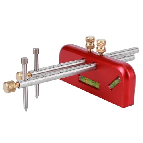 EBTOOLS Holzbearbeitung Linear Scriber -Schadensmesser Lineal mit Messwerkzeug - Aluminium Legierungs Carpenter Werkzeug für Genaue Markierung und Messung von EBTOOLS