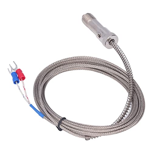 EBTOOLS K Typ Thermoelement Edelstahl Schnappfeder Federtemperatursensor Flexible Verlängerungskabel 3 Meter EBTOOLS K Typ Thermoelement Edelstahl Schnappfeder Federtemperatursensor Flexible Verlängerungskabel 3 Meter von EBTOOLS