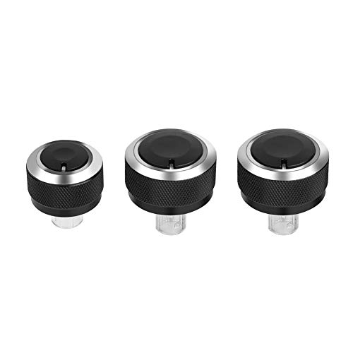 EBTOOLS Klimaknopf, 3 Stück Aluminium Auto Klimaanlage Bedienfeld Schalterknopf für MK5 B6 2005-2010 von EBTOOLS