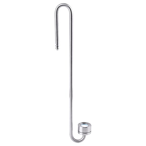 CO2 Diffusor,9 Zoll Edelstahl rium CO2 Diffusor CO2 Zerstäuber Diffusor Kohlendioxid Diffusor mit U-Form Verbindungsrohr für rium Pflanzen Wasser as von EBTOOLS