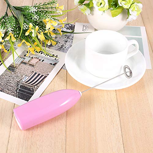 EBTOOLS Küche Elektrische Milch Frother Kaffeetränk Whisk Eggbeater Handheld -Rührer Tragbar (PINK) von EBTOOLS