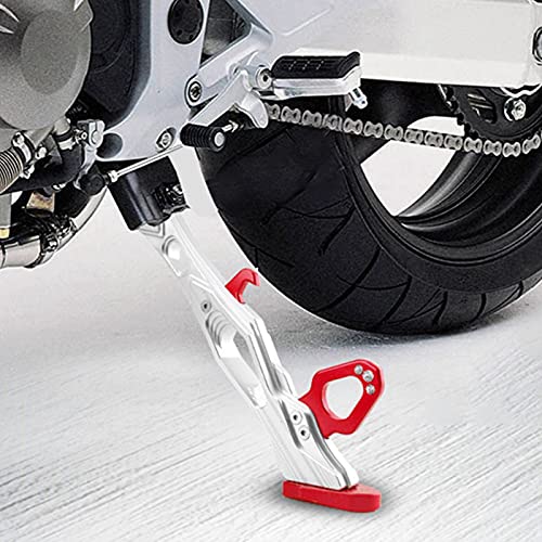 EBTOOLS Motorrad -Aluminium -Legierungsseitenständer Stativ Frame Kickstand B05026 Nicht Schlupf Design und Stabile Parklösung (Rot) von EBTOOLS