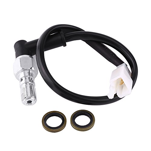 EBTOOLS Motorrad Hydraulischer Bremslichtschalter Hydraulischer Bremsschalter Universal Motorrad Hydraulik Bremsdruck Rücklichtschalter Hohlschraube (M10*1.25MM) von EBTOOLS