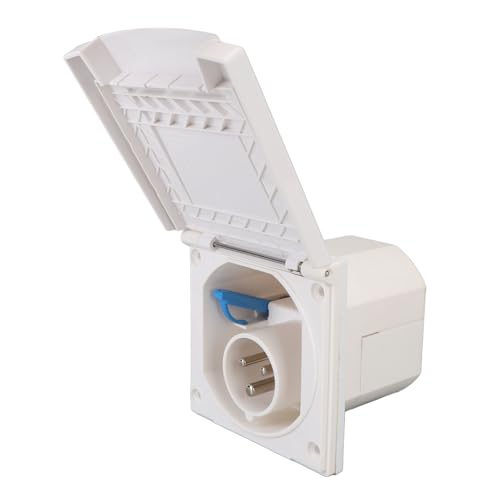 EBTOOLS RV -Power -Einlassbox 3 Prong 240 V 16A Eingebetteter Stecker mit für den Außenbereich in Anhängern und Booten EBTOOLS RV -Power -Einlassbox 3 Prong 240 V 16A Eingebetteter Stecker mit für den Außenbereich in Anhängern und Booten von EBTOOLS