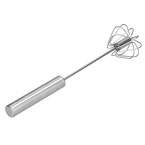 EBTOOLS Semi-automatischer Edelstahl-Schneebesen 10-Zoll-Handmixer für Einfache Küchenmischungen und Rühren (14 Zoll) von EBTOOLS