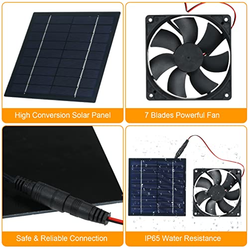 EBTOOLS Solarpanel Angetriebener Lüfter 5W 6V -Beatmungsgerät mit IP65 -Widerstand für Gewächshaus, Haustierhaus, Camping, Wohnmobildach EBTOOLS Solarpanel Angetriebener Lüfter 5W 6V -Beatmungsgerät mit IP65 -Widerstand für Gewächshaus, Haustierhaus, Camping, Wohnmobildach von EBTOOLS