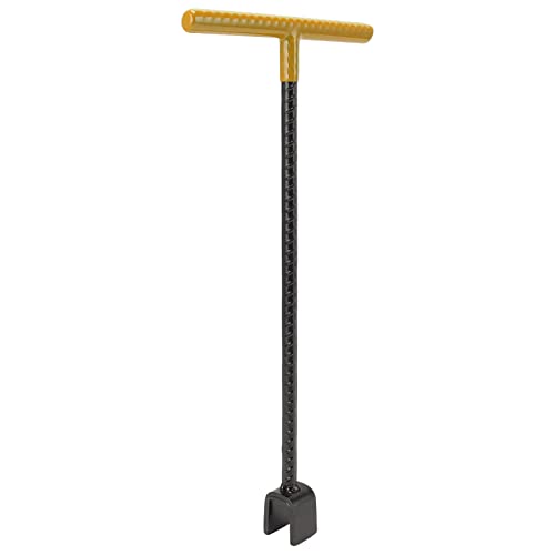 EBTOOLS Stahlmesserschlüsselschlüssel Multifunktions T-Griff-Bordsteinschlüssel mit 4-Dienstprogramm-Werkzeug für Ventile und Wasserhähne in Gelb (YELLOW) von EBTOOLS