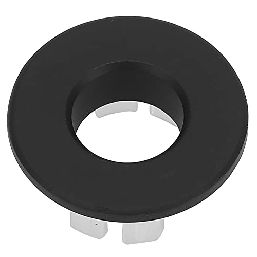 EBTOOLS Stilvoller Waschbecken Überlaufdeckel Dekoratives Zubehör Einfache Installation für Waschbecken (BLACK) von EBTOOLS