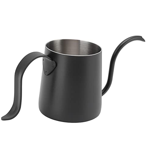 EBTOOLS Stylish 304 Edelstahlkaffeekessel mit Ergonomischem Griff und Ausguss für, in 3 Farben Erhältlich - 250 Ml (BLACK) von EBTOOLS