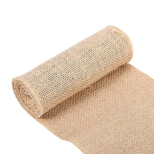 Jute Tisch Kalt, Tischband Roll Roll Roll Roller Roller Tisch Dekorationen 2 m lang für Hochzeitsfestival -Zeremonie Gartenarbeit (15 cm*2m) von EBTOOLS