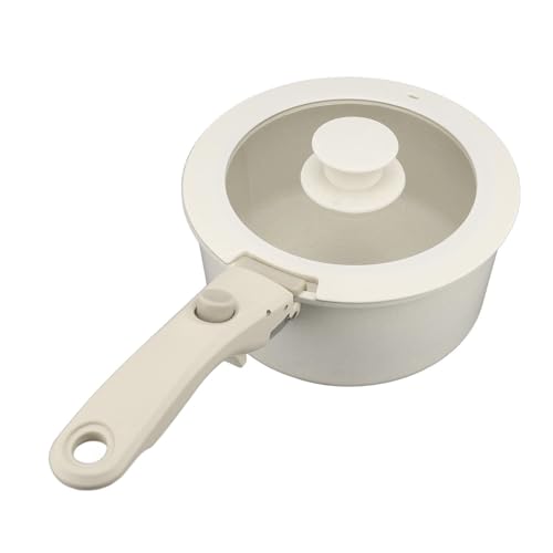 EBTOOLS Töpfe und Pfannen mit Abnehmbarem Griff - Maifan -Steinkochgeschirr für Induktion und Gas, Platzsparende Küchenkochen von EBTOOLS
