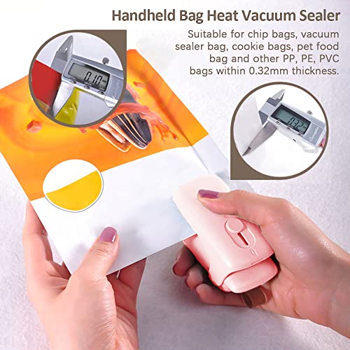 EBTOOLS Tragbare Handheld -Vakuumversiegelung mit Cutter für Lebensmittelpraxis, Reisebegleiter für Snacks und Mahlzeiten (#3) von EBTOOLS