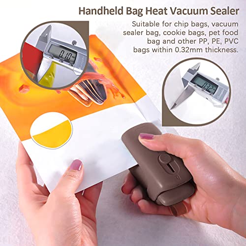 EBTOOLS Tragbare Handheld -Vakuumversiegelung mit Cutter für Lebensmittelpraxis, Reisebegleiter für Snacks und Mahlzeiten (#7) von EBTOOLS