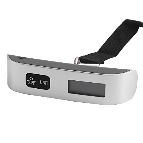 EBTOOLS Tragbare T-förmige LCD Digitale Elektronische Gepäckskala mit Temperaturtests und Hintergrundbeleuchtung für Reise- und Heimnutzung von EBTOOLS
