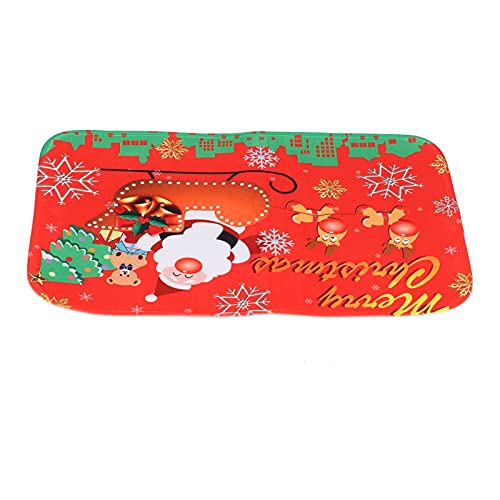 EBTOOLS Weihnachtsbodenmatte Flanells Claus C ET für Home Decoration - Easy Kitchen & How Room Matte von EBTOOLS